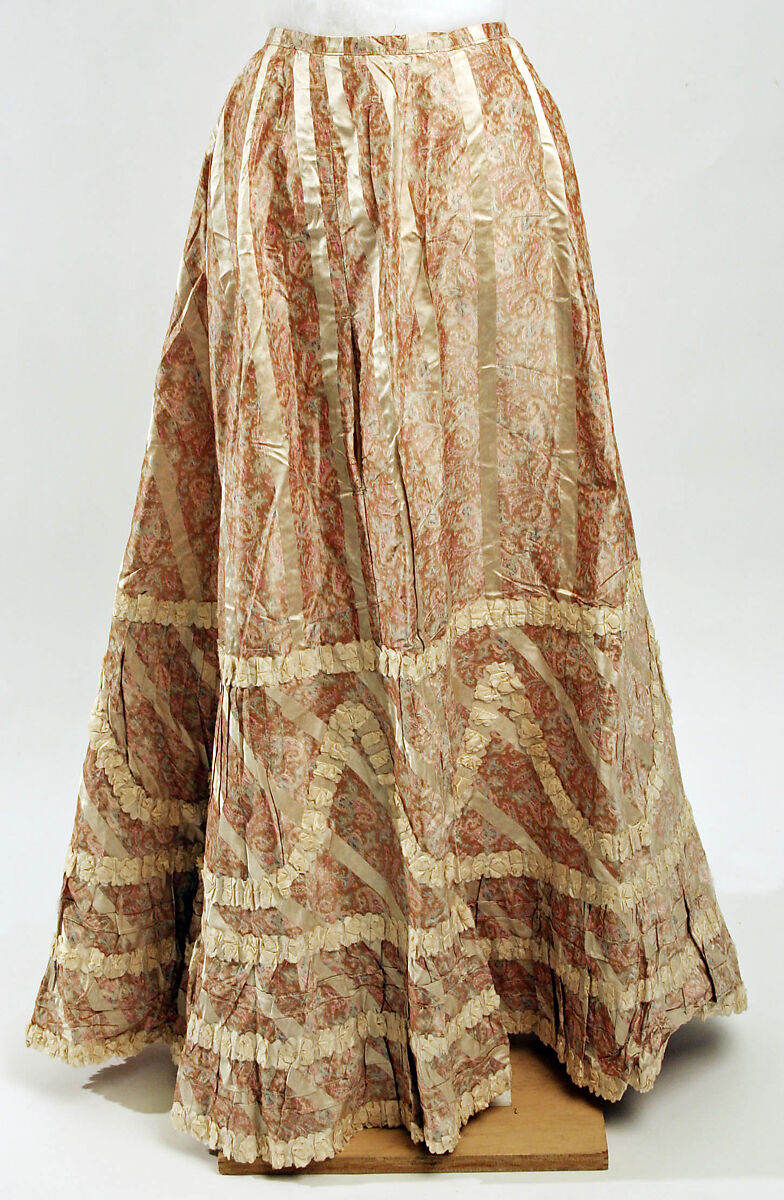 Petticoat, silk, American 
