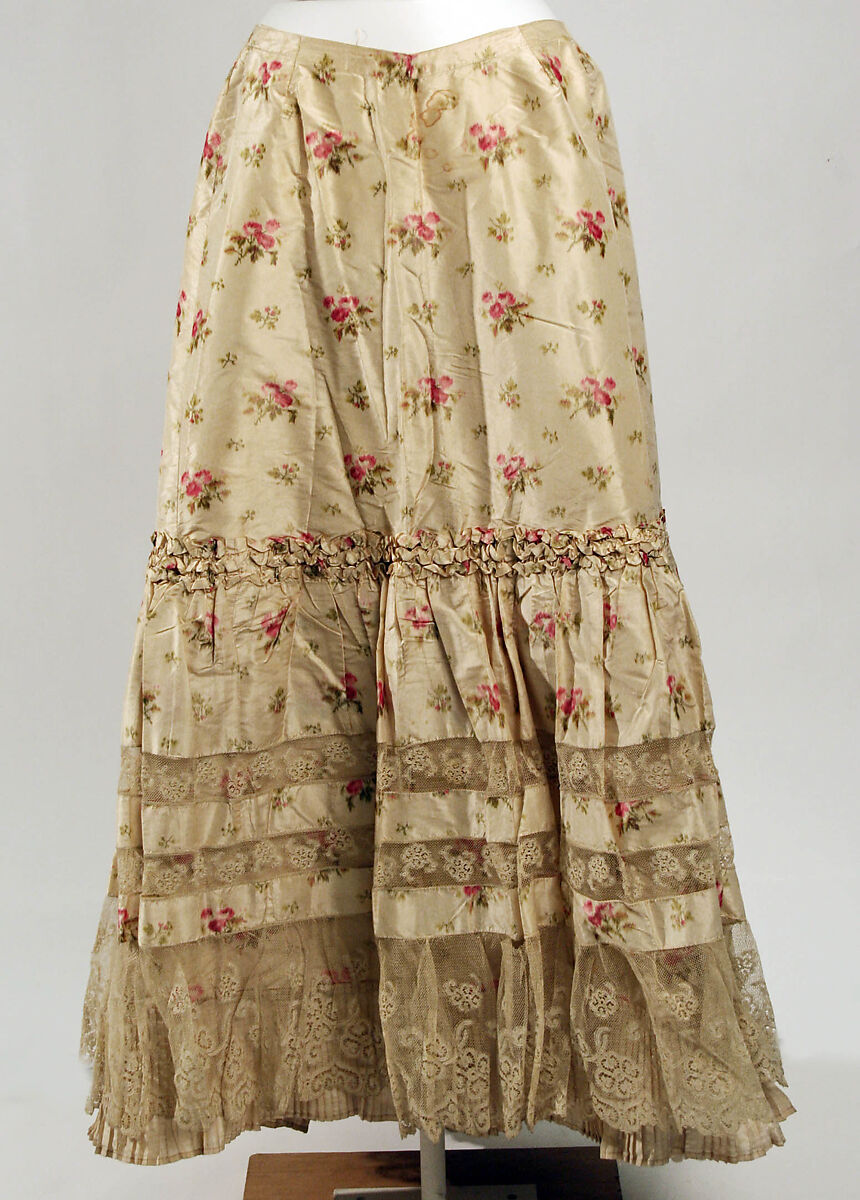 Petticoat, silk, French 