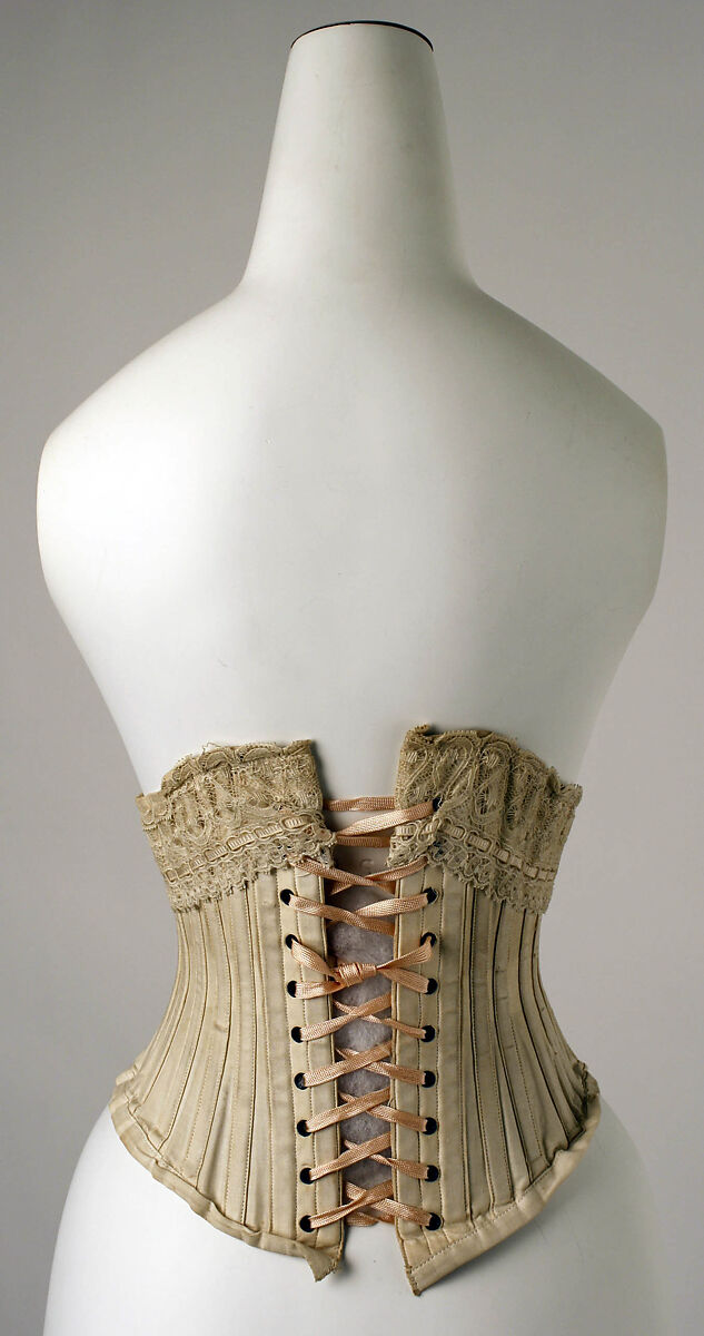 Corset, cotton, American or European