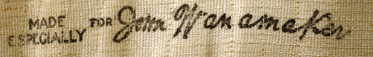 Corset, cotton, American or European