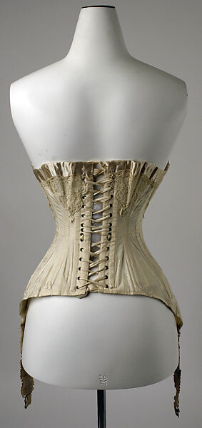 Corset, silk, rubber, cotton, French