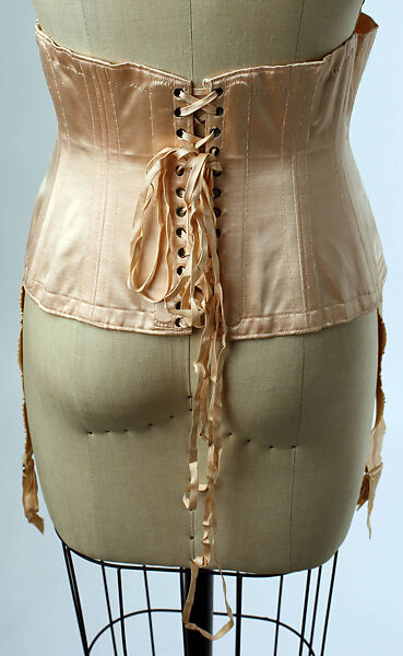 Corset, silk, French