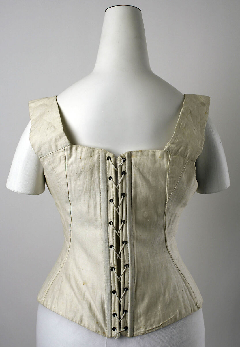 Corset, cotton, American or European
