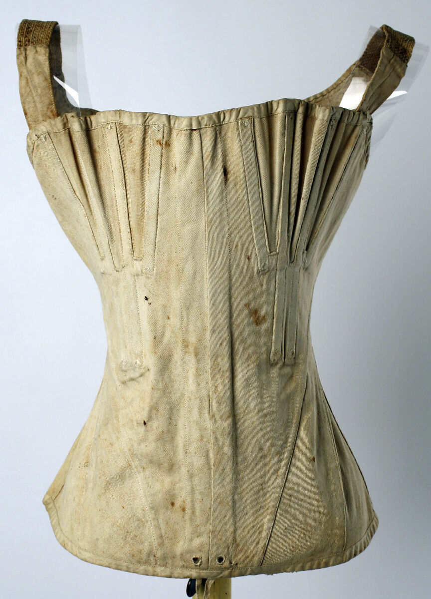 Corset, cotton, American 