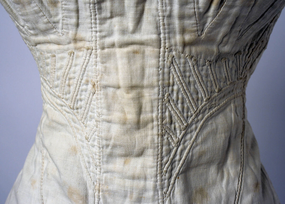 Corset, cotton, American or European