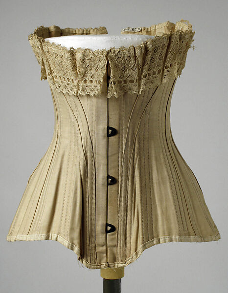 Corset, cotton, American 