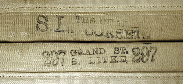 Corset, cotton, American