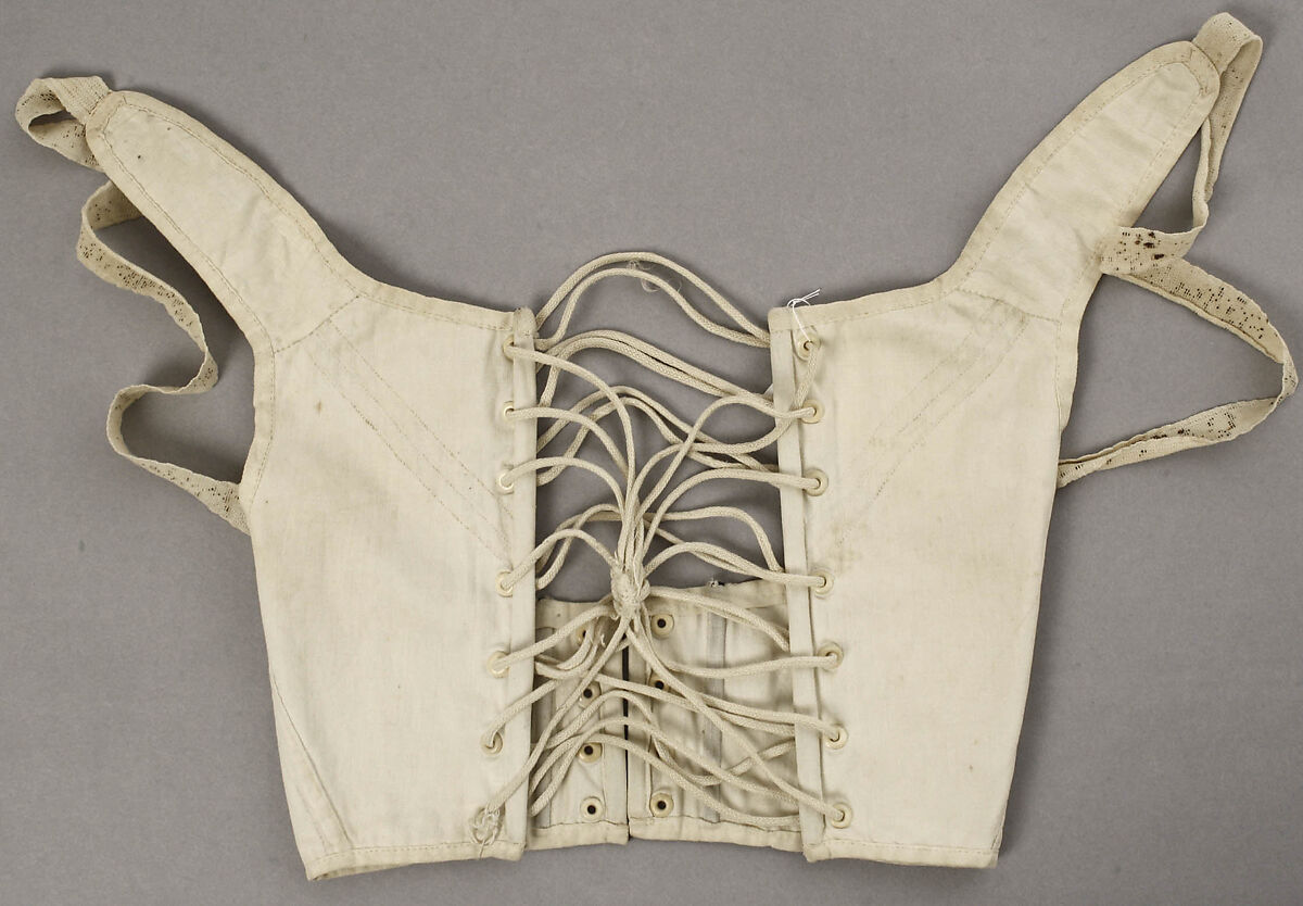 Corset, cotton, American