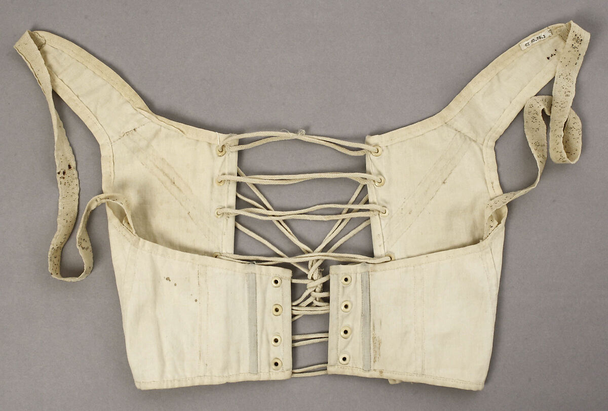 Corset, cotton, American 