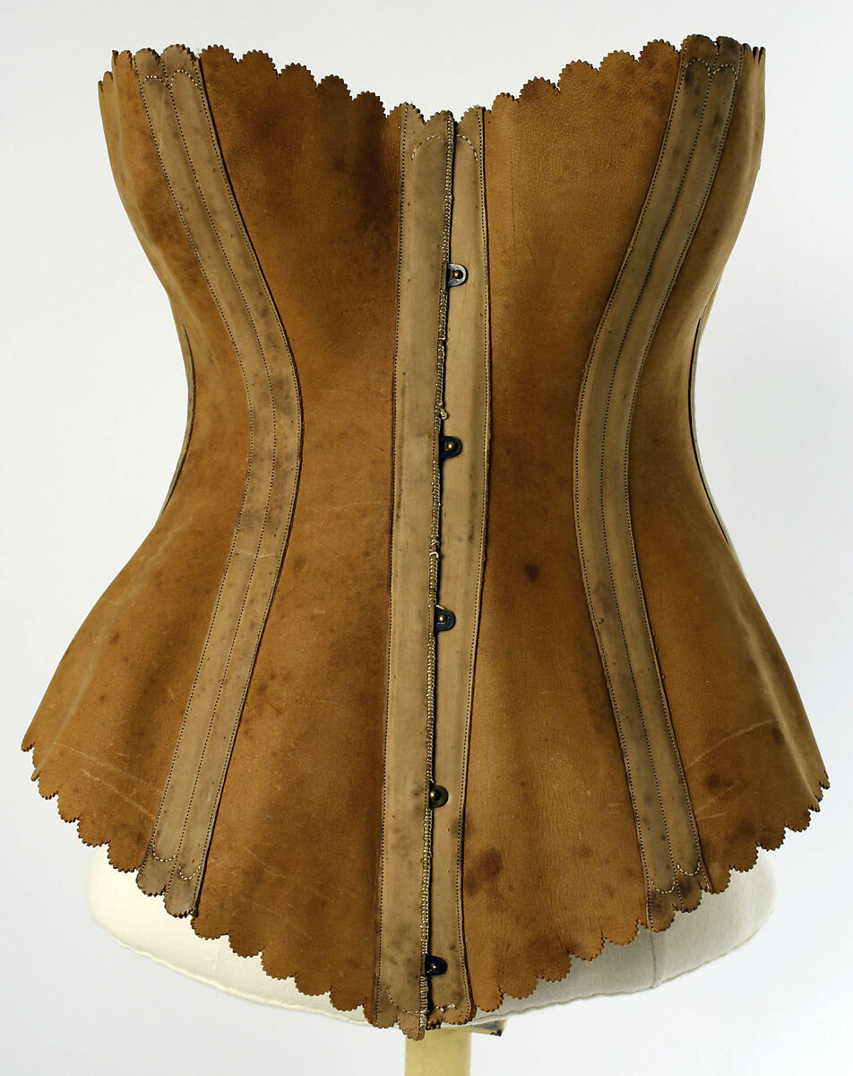 Corset, Maison Léoty (French), leather, steel, French 