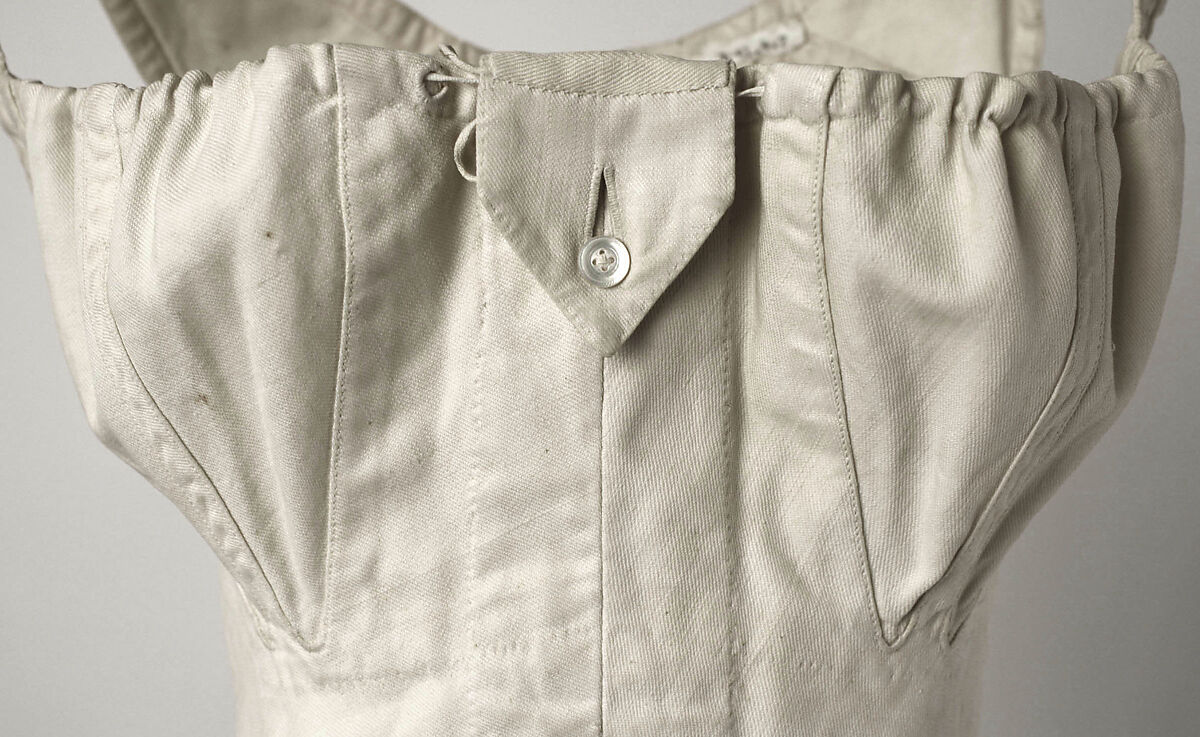 Corset, cotton, American