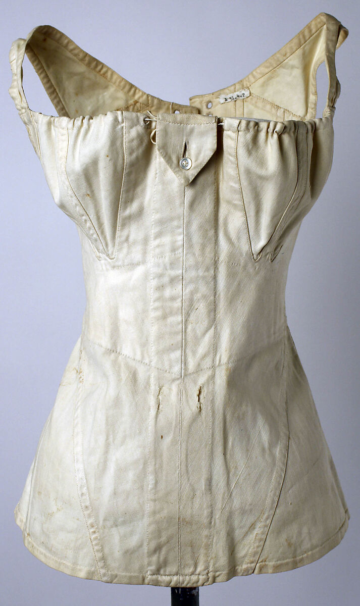 Corset, cotton, American 