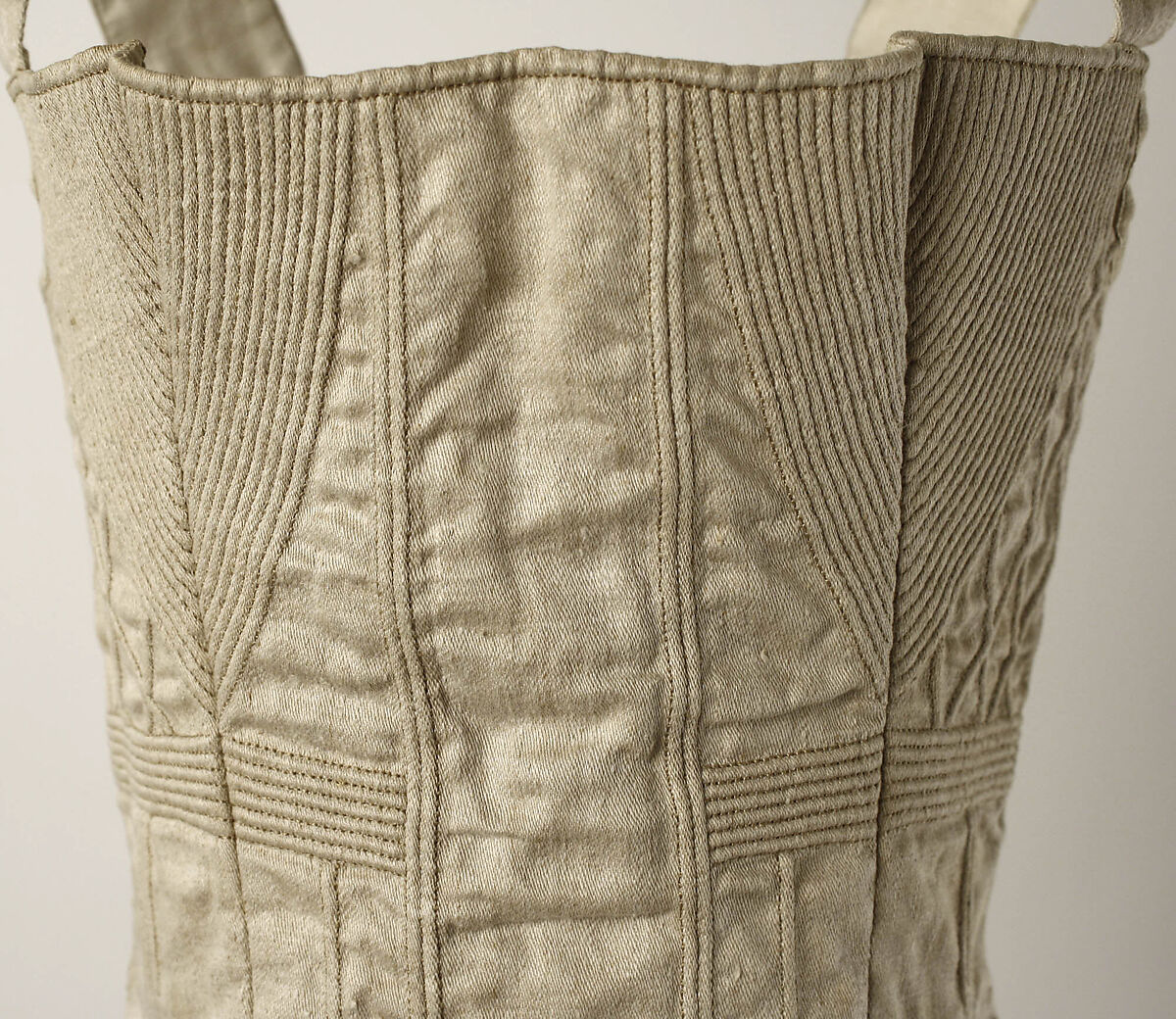 Corset, cotton, metal, American or European