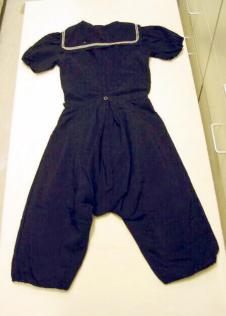 Bathing suit, Wanamaker's (American), silk, wool, cotton, American