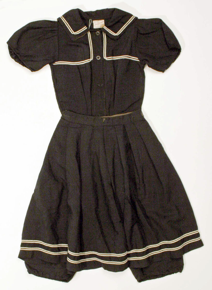 Bathing suit, Wanamaker's (American), silk, wool, cotton, American