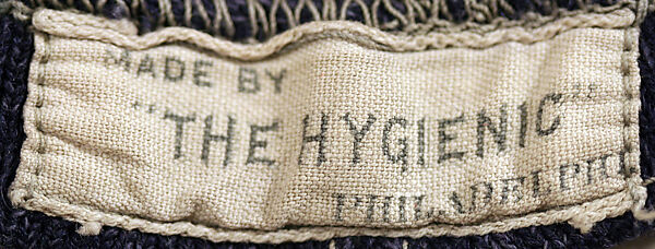 Two-piece bathing suit, wool, American