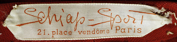 Bathing suit, Schiaparelli (French, founded 1927), elasticized teca estron, French