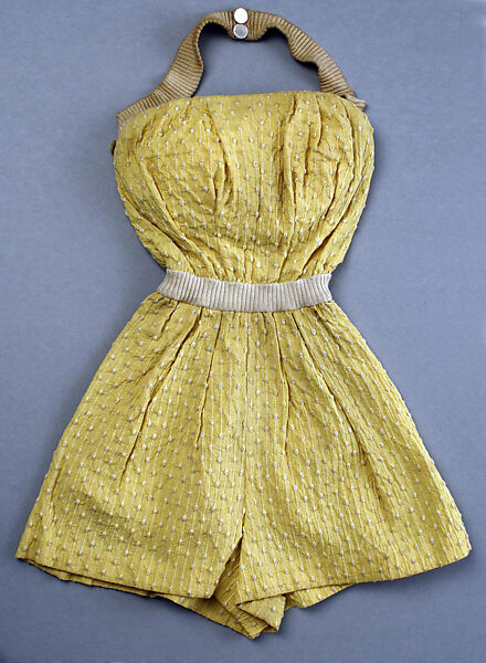 Bathing suit, Tom Brigance (American, 1910–1990), cotton rayon, American 