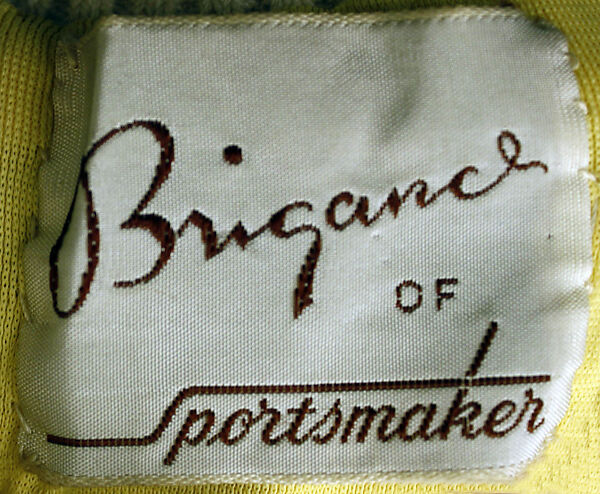 Bathing suit, Tom Brigance (American, 1910–1990), cotton rayon, American