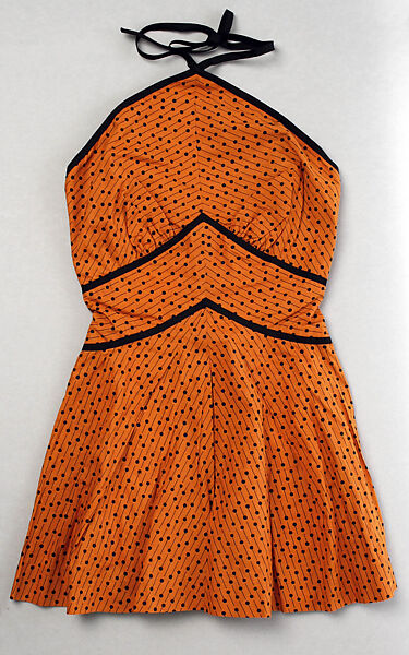 Bathing suit, Tom Brigance (American, 1910–1990), cotton, rayon, American 