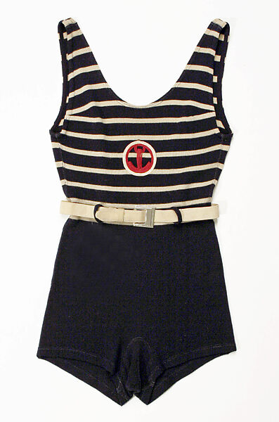 Beachwear, Hermès (French, founded 1837), silk, rubber, steel, mother-of-pearl, French