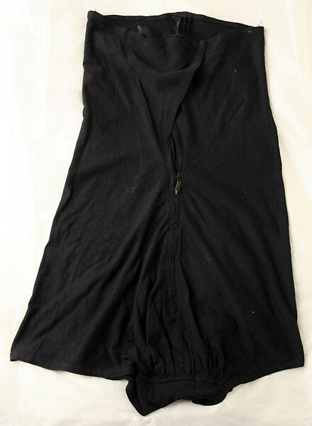 Two-piece bathing suit, Claire McCardell (American, 1905–1958), wool, synthetic fiber, American