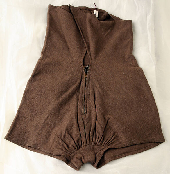 Two-piece bathing suit, Claire McCardell (American, 1905–1958), wool, American