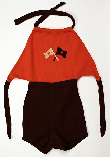 Bathing suit, wool, American 