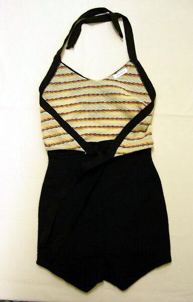 Bathing suit, wool, American