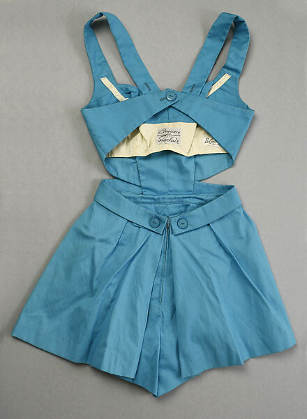 Bathing suit, Tom Brigance (American, 1910–1990), cotton, rayon, American