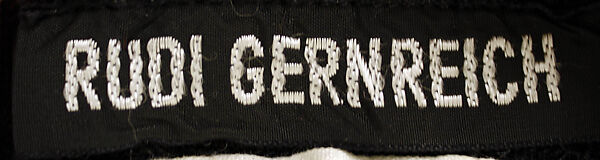 Bikini, Rudi Gernreich (American (born Austria), Vienna 1922–1985 Los Angeles, California), wool, American