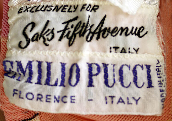 Emilio Pucci - Bathing suit - Italian - The Metropolitan Museum of Art