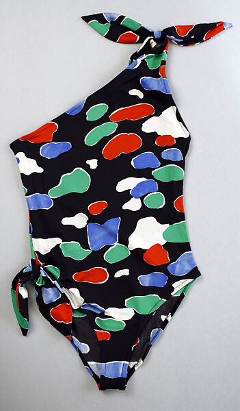 Beachwear, House of Givenchy (French, founded 1952), lycra, cotton, French