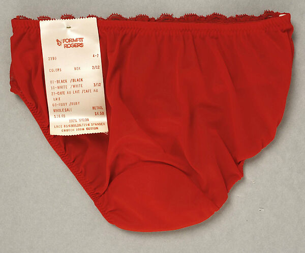 Panties, Formfit Rogers, synthetic fiber, American