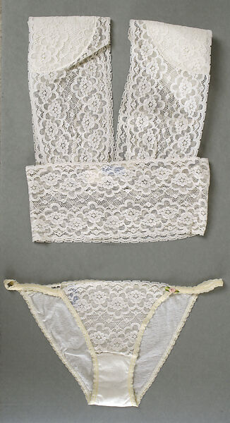 Lingerie, Gale Epstein, cotton, nylon, American 