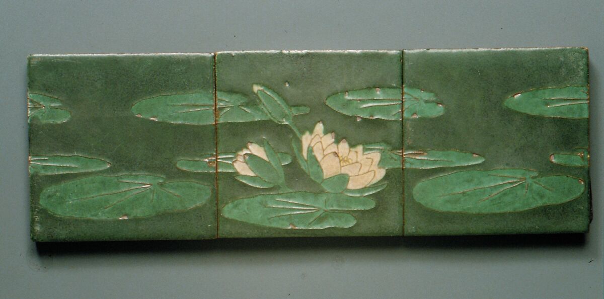 Tile, Grueby Faience Company (1894–ca. 1911), Probably earthenware, American 