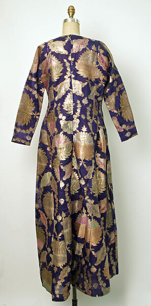 Robe, Silk, metal wrapped thread; brocaded