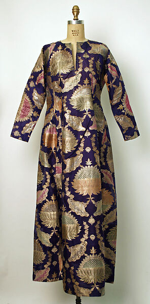 Robe, Silk, metal wrapped thread; brocaded 