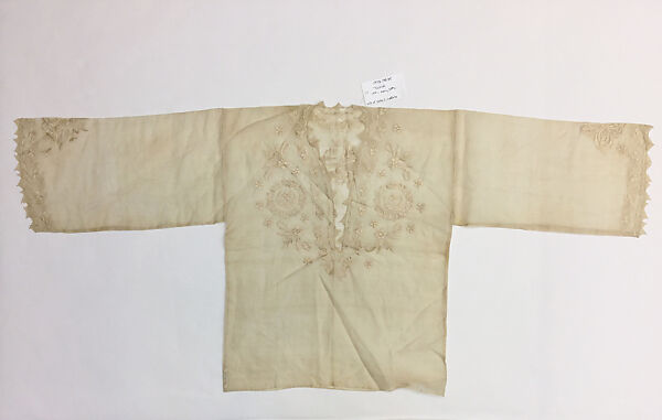 Blouse, Silk; embroidered