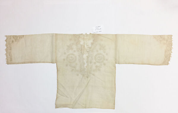 Blouse, Silk; embroidered