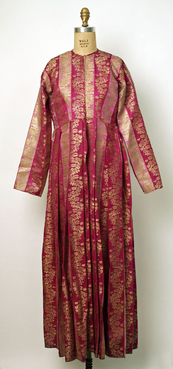 Festive Dress, Silk, metal wrapped thread; plain-weave 