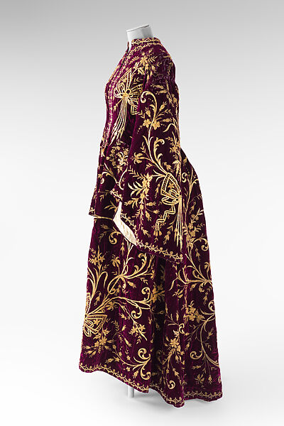 Bindalli Wedding Dress, Silk, cotton, metal wrapped thread; embroidered