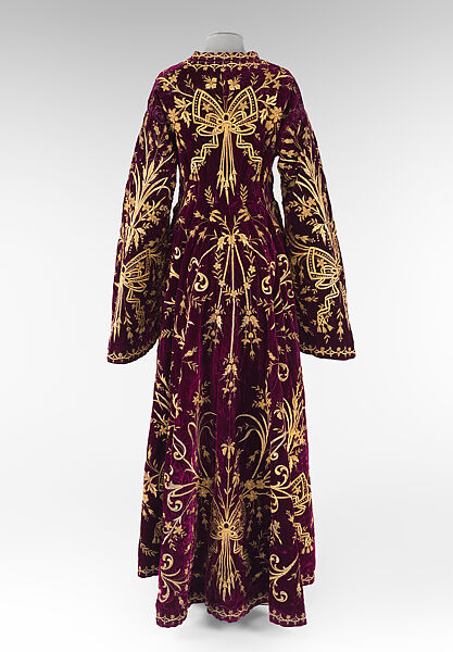 Bindalli Wedding Dress, Silk, cotton, metal wrapped thread; embroidered