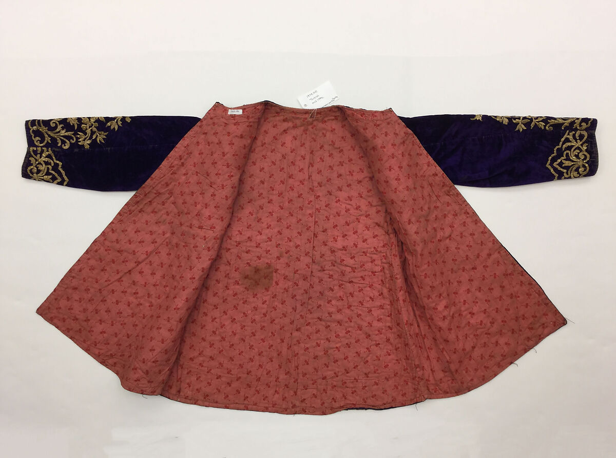 Bindalli Wedding Jacket, Cotton and metal wrapped thread; embroidered