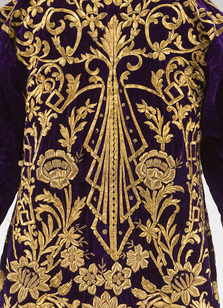 Bindalli Wedding Dress, Cotton, metal wrapped thread; embroidered