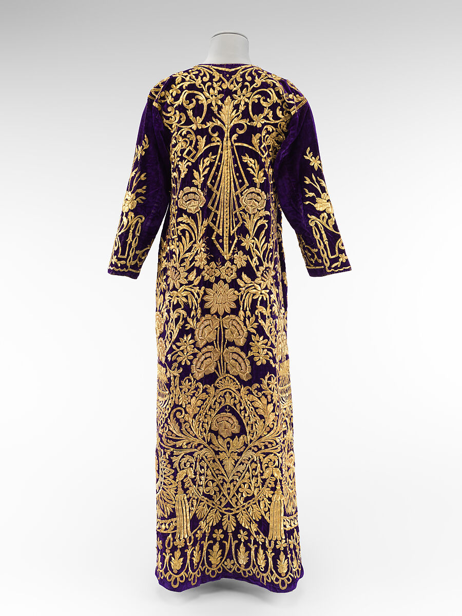 Bindalli Wedding Dress, Cotton, metal wrapped thread; embroidered