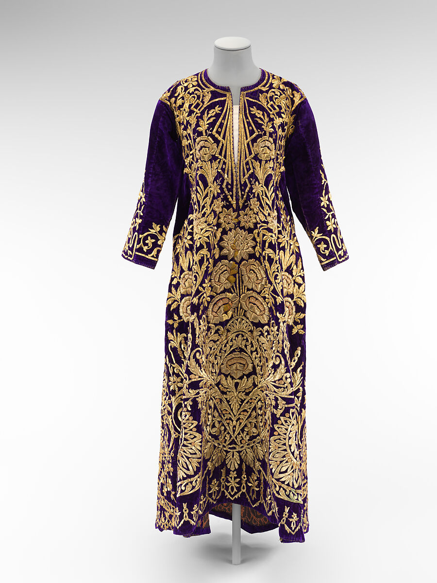 Bindalli Wedding Dress, Cotton, metal wrapped thread; embroidered 