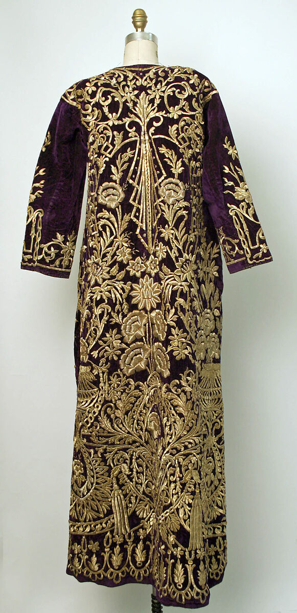 Bindalli Wedding Dress, Cotton, metal wrapped thread; embroidered