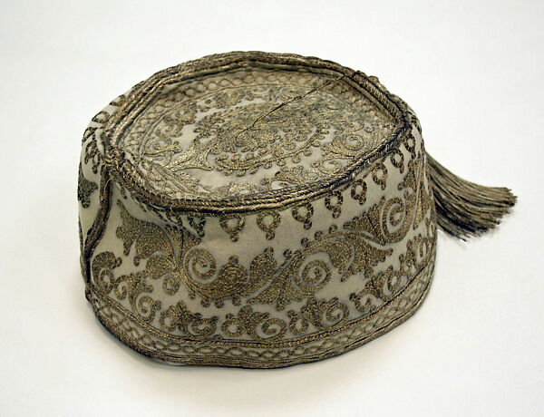 Ensemble, Wool, silk, metal, leather; embroidered