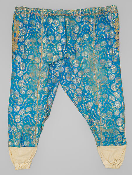 Uçetek Entari, Shalvar, and Blouse, Silk, metal wrapped thread; brocaded